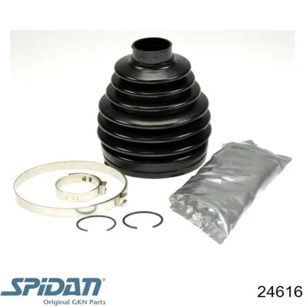 Compre 24616 GKN-Spidan Bota de proteção externa de junta homocinética do semieixo dianteiro