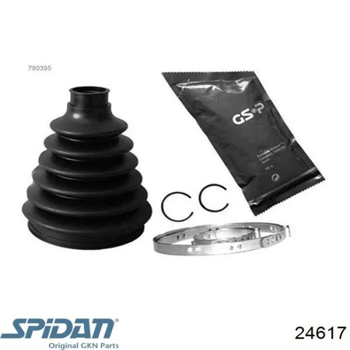 Bota de proteção externa de junta homocinética do semieixo dianteiro GKN-Spidan 24617 preço, a partir de 10,02 USD