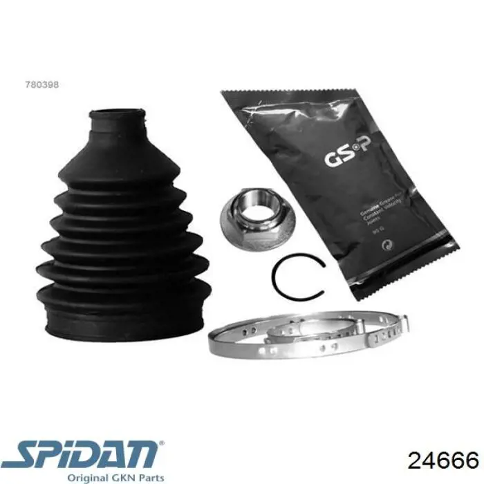 Compre 24666 GKN-Spidan Bota de proteção externa de junta homocinética do semieixo dianteiro