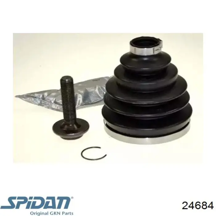 Bota de proteção externa de junta homocinética do semieixo dianteiro GKN-Spidan 24684 preço, a partir de 19,56 USD