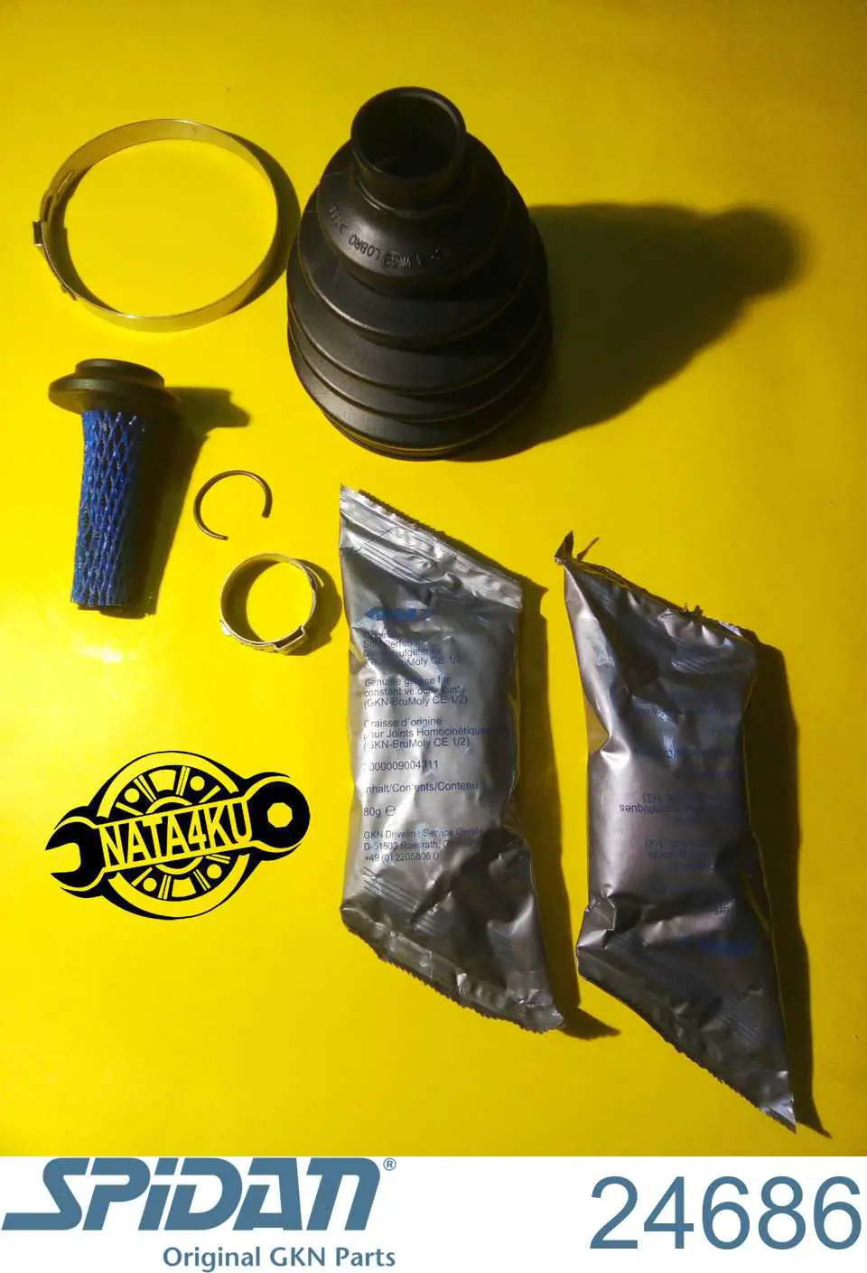 Bota de proteção externa de junta homocinética do semieixo dianteiro GKN-Spidan 24686 preço, a partir de 17,47 USD