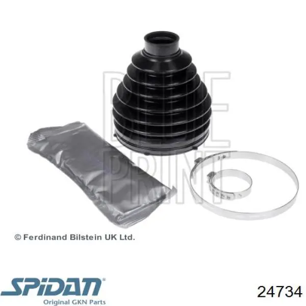 Bota de proteção externa de junta homocinética do semieixo dianteiro GKN-Spidan 24734 preço, a partir de 21,48 USD