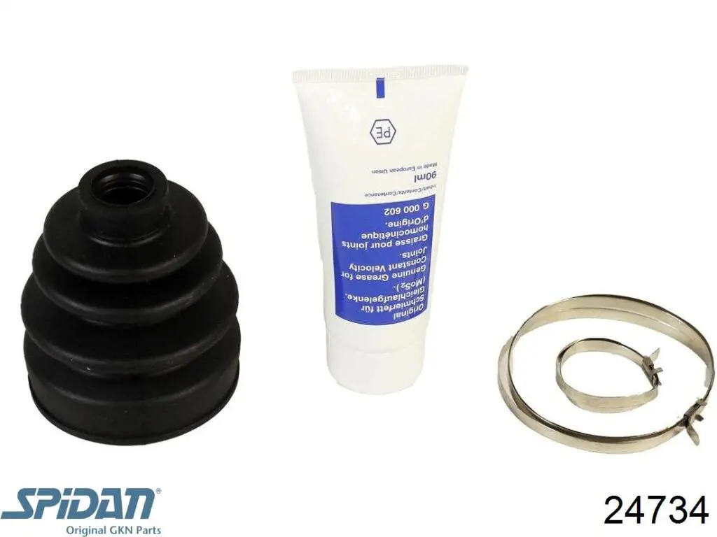 Compre 24734 GKN-Spidan Bota de proteção externa de junta homocinética do semieixo dianteiro