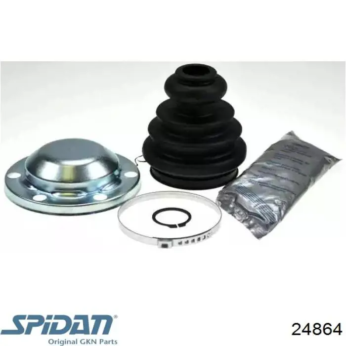 Bota de proteção interna de junta homocinética do semieixo dianteiro GKN-Spidan 24864 preço, a partir de 9,36 USD
