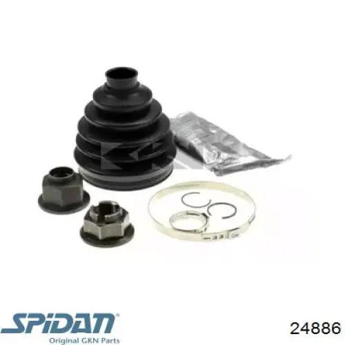 Bota de proteção externa de junta homocinética do semieixo dianteiro GKN-Spidan 24886 preço, a partir de 34,89 USD