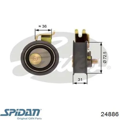 Compre 24886 GKN-Spidan Bota de proteção externa de junta homocinética do semieixo dianteiro
