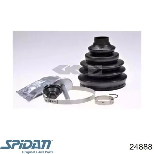 Bota de proteção externa de junta homocinética do semieixo dianteiro GKN-Spidan 24888 preço, a partir de 25,87 USD