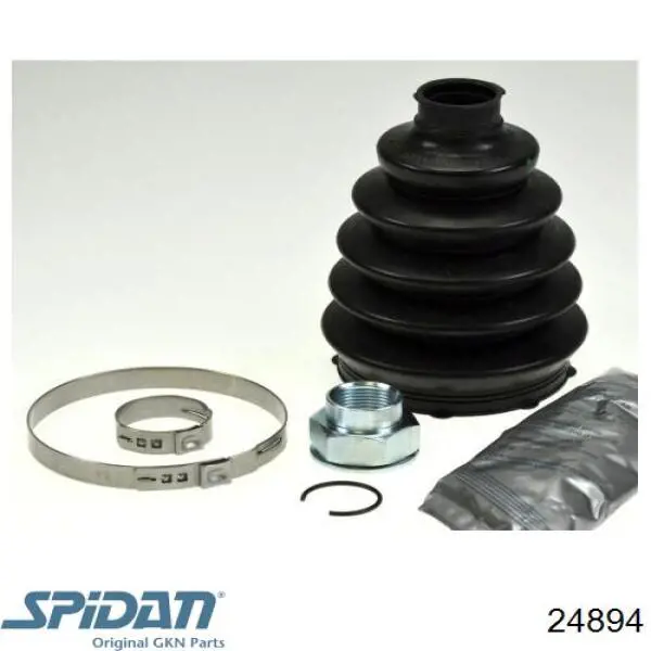 24894 GKN-Spidan Bota de proteção externa de junta homocinética do semieixo dianteiro
