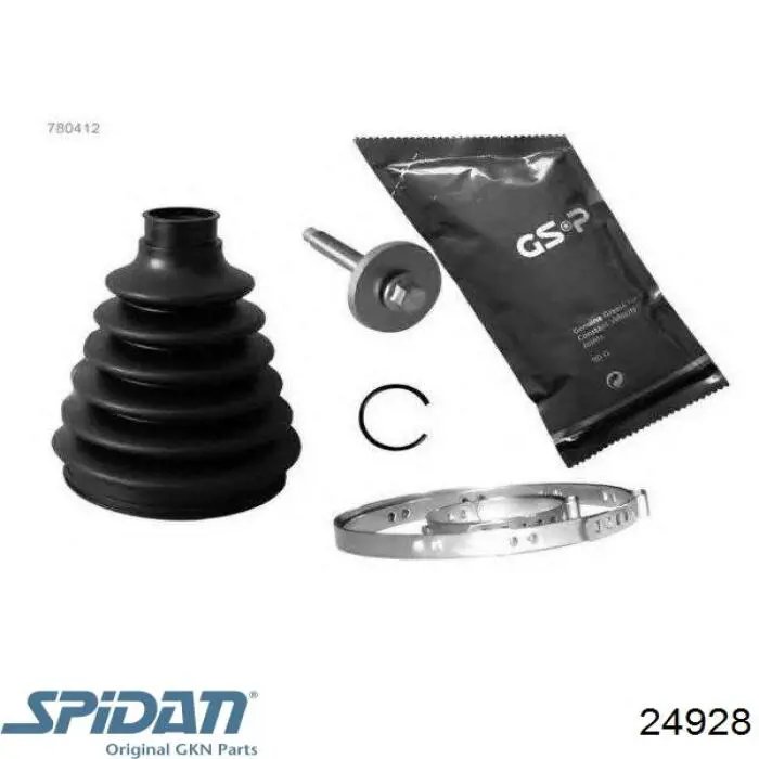 Compre 24928 GKN-Spidan Bota de proteção externa de junta homocinética do semieixo dianteiro