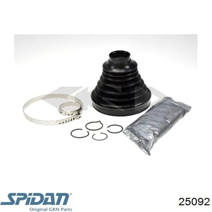Bota de proteção interna de junta homocinética do semieixo dianteiro GKN-Spidan 25092 preço, a partir de 9,59 USD
