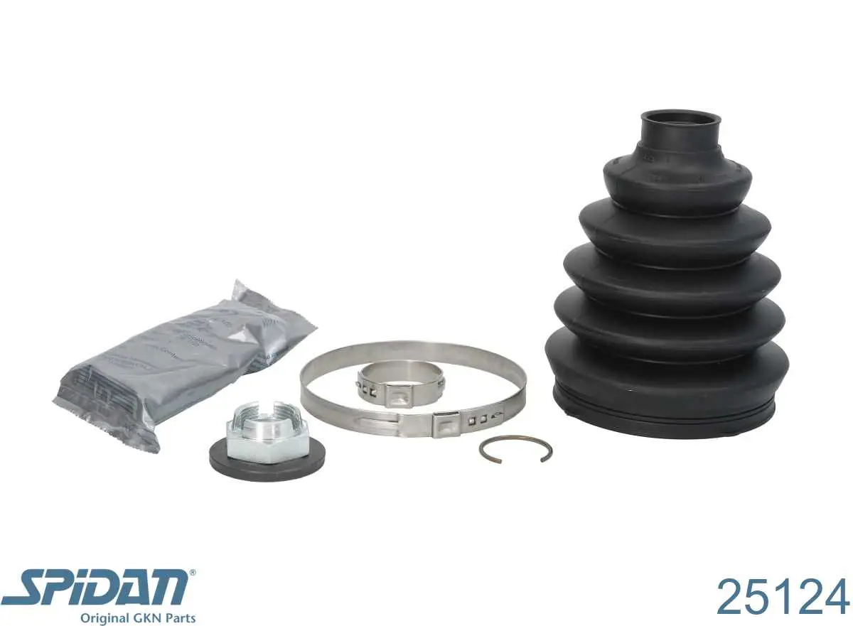 Bota de proteção externa de junta homocinética do semieixo dianteiro GKN-Spidan 25124 preço, a partir de 14,43 USD