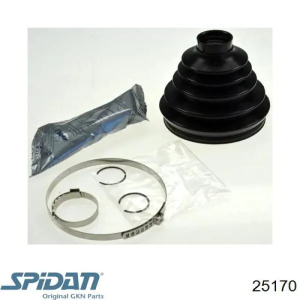 Bota de proteção externa de junta homocinética do semieixo dianteiro GKN-Spidan 25170 preço, a partir de 12,78 USD