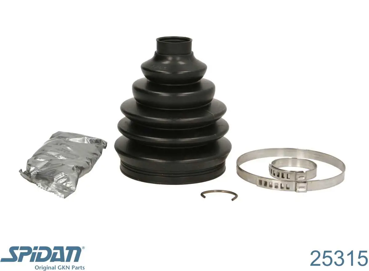 Bota de proteção externa de junta homocinética do semieixo dianteiro GKN-Spidan 25315 preço, a partir de 28,13 USD