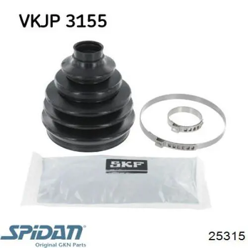 Compre 25315 GKN-Spidan Bota de proteção externa de junta homocinética do semieixo dianteiro