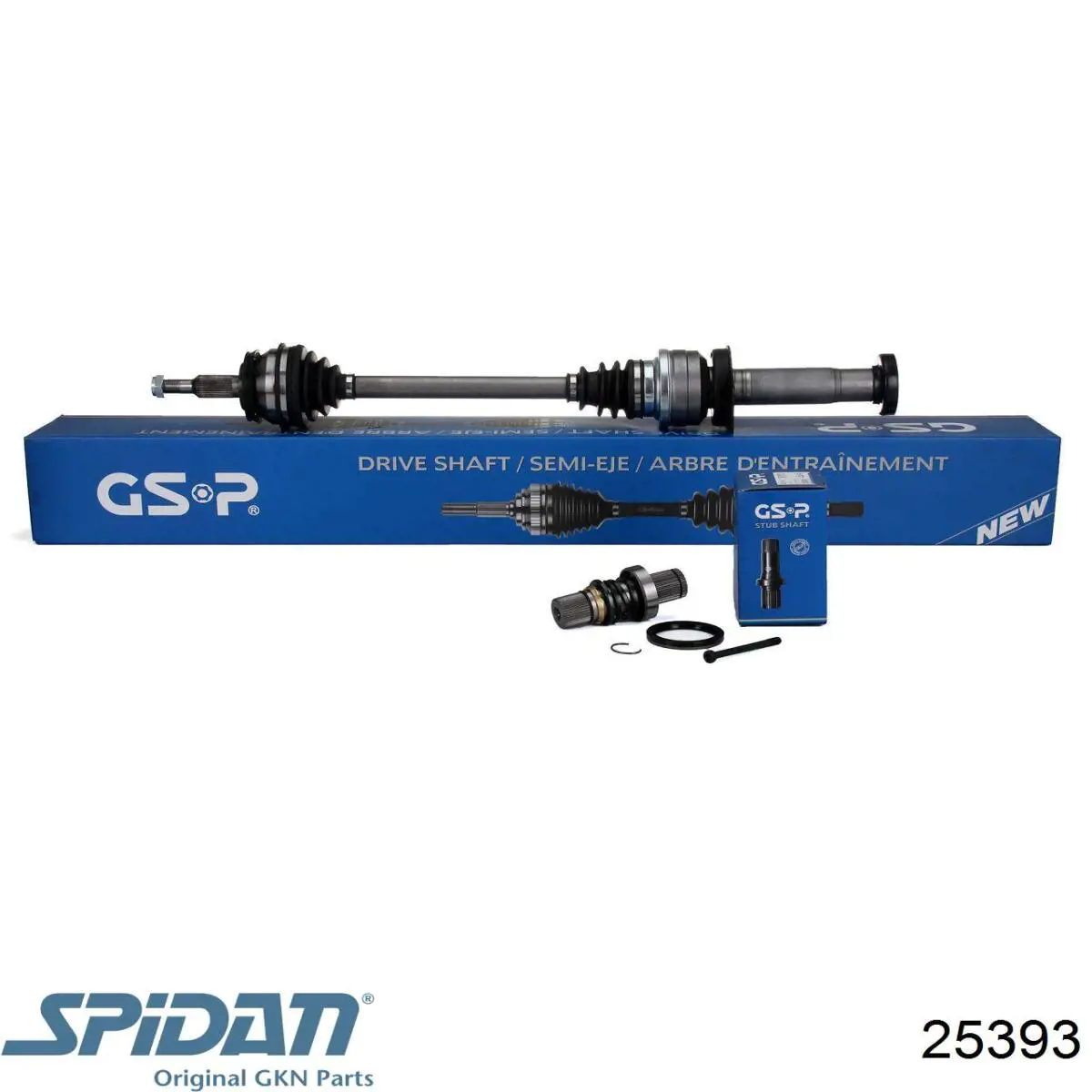 Compre 25393 GKN-Spidan Veio de acionamento do semieixo intermédio