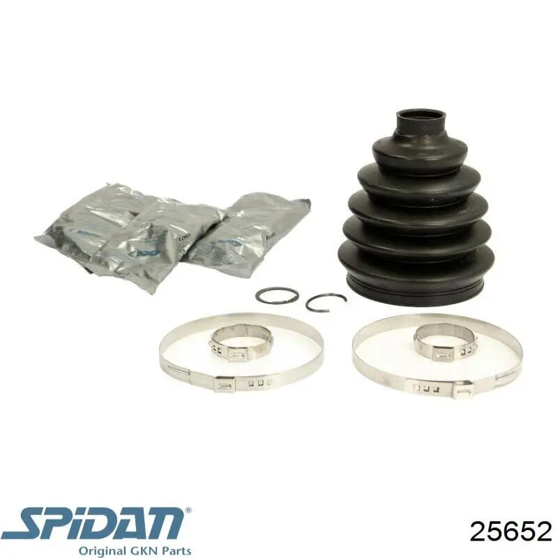 Bota de proteção externa de junta homocinética do semieixo dianteiro GKN-Spidan 25652 preço, a partir de 30,15 USD