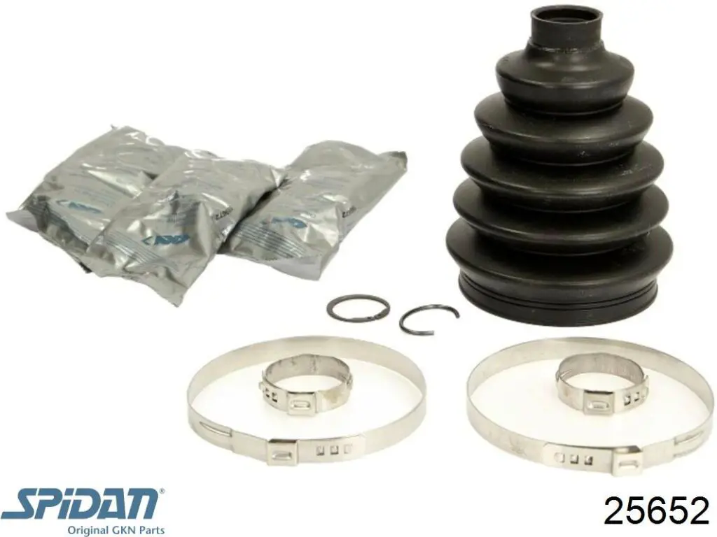 25652 GKN-Spidan Bota de proteção externa de junta homocinética do semieixo dianteiro