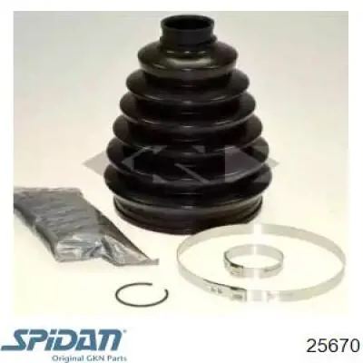 Bota de proteção externa de junta homocinética do semieixo dianteiro GKN-Spidan 25670 preço, a partir de 18,39 USD