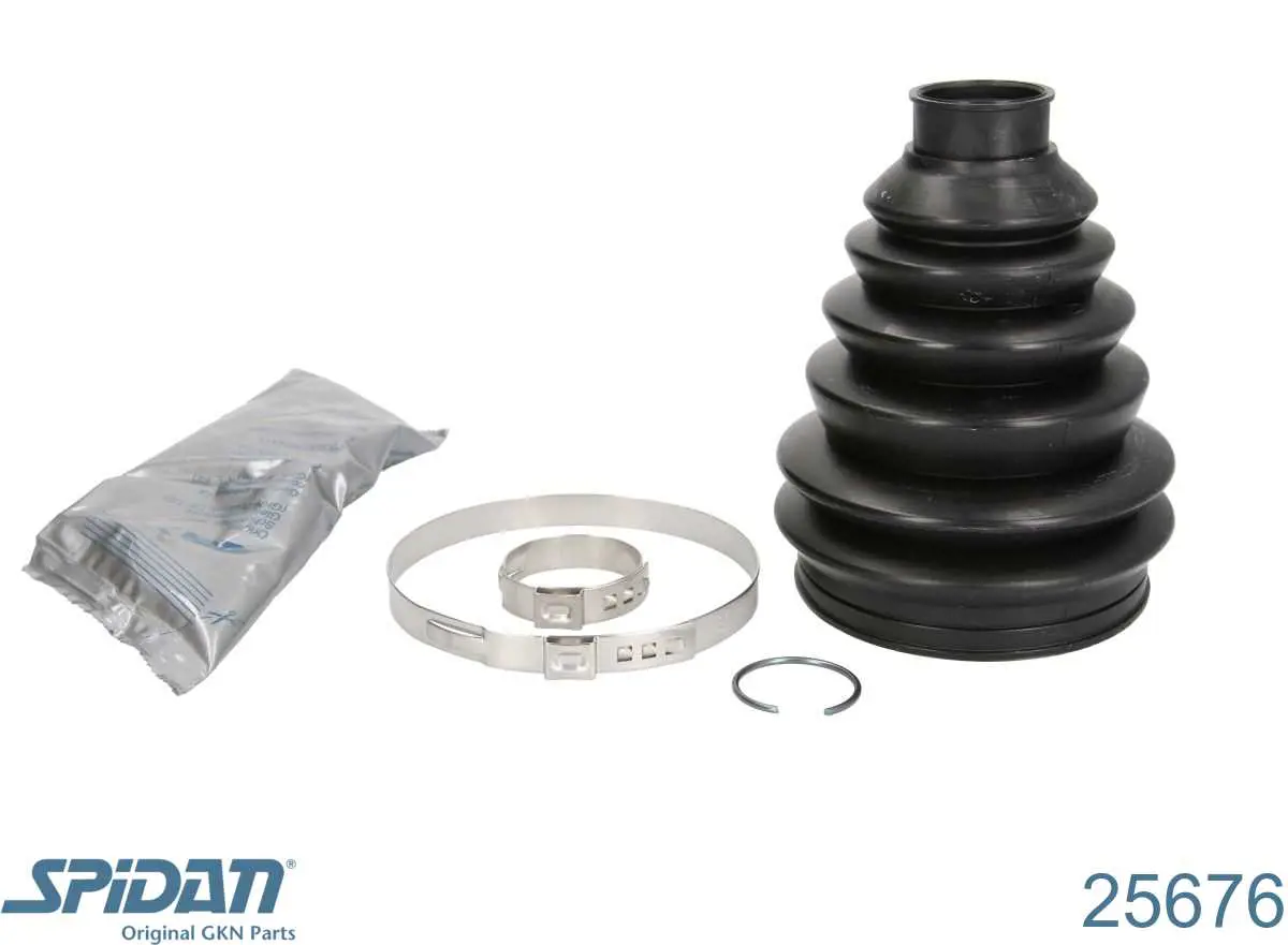 25676 GKN-Spidan Bota de proteção externa de junta homocinética do semieixo dianteiro