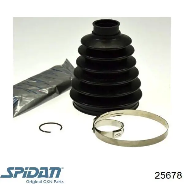25678 GKN-Spidan Bota de proteção externa de junta homocinética do semieixo dianteiro