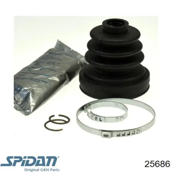 Bota de proteção interna de junta homocinética do semieixo dianteiro GKN-Spidan 25686 preço, a partir de 20,66 USD