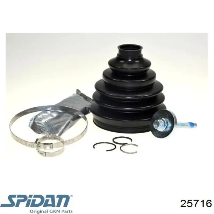 25716 GKN-Spidan Bota de proteção externa de junta homocinética do semieixo dianteiro