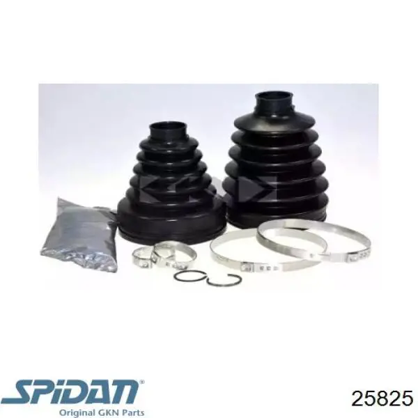 Bota de proteção externa de junta homocinética do semieixo dianteiro GKN-Spidan 25825 preço, a partir de 20,06 USD