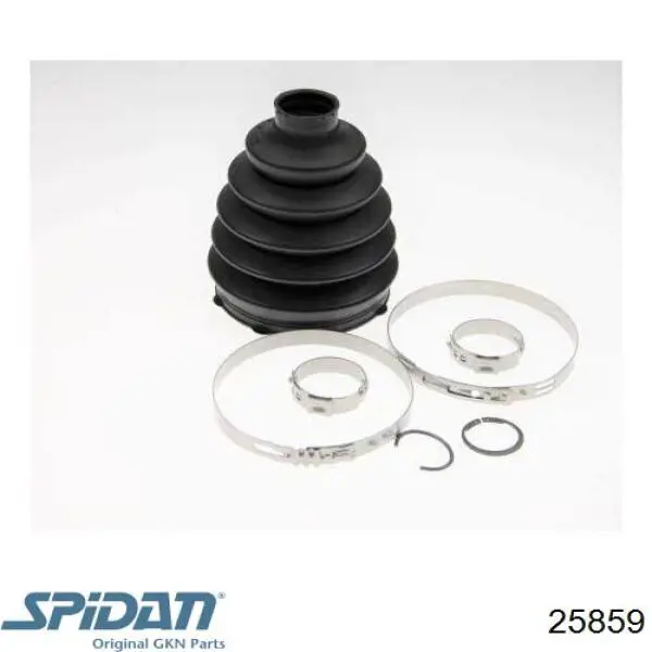 25859 GKN-Spidan Bota de proteção externa de junta homocinética do semieixo dianteiro