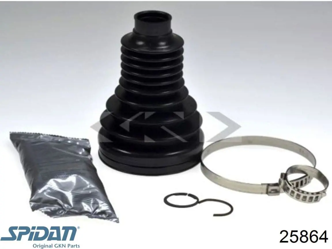 Bota de proteção interna de junta homocinética do semieixo dianteiro GKN-Spidan 25864 preço, a partir de 27,39 USD
