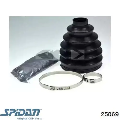 25869 GKN-Spidan Bota de proteção externa de junta homocinética do semieixo dianteiro