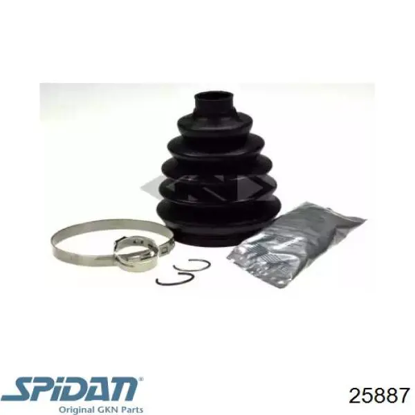 Bota de proteção externa de junta homocinética do semieixo dianteiro GKN-Spidan 25887 preço, a partir de 12,89 USD