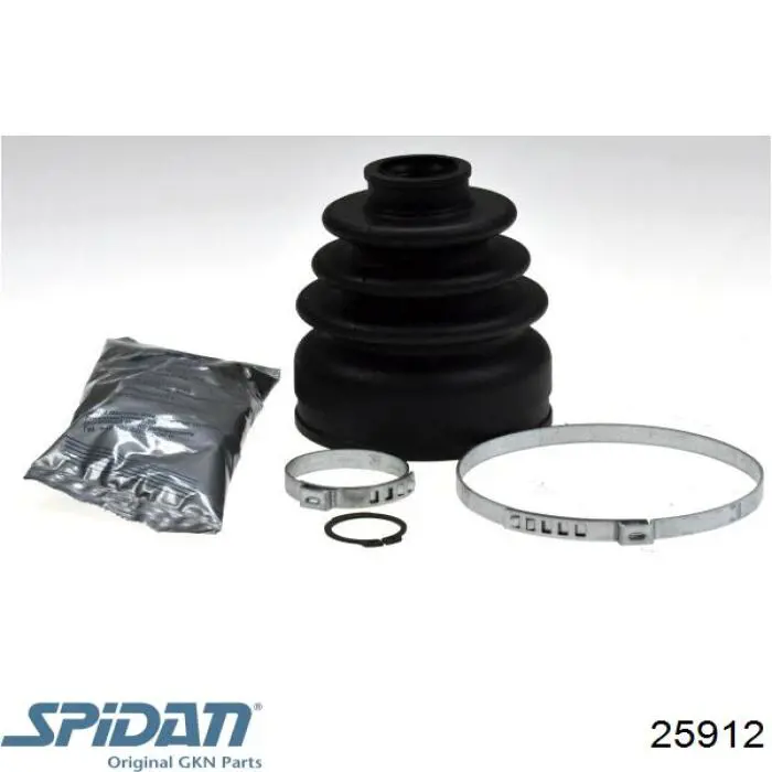 Bota de proteção interna esquerda de junta homocinética do semieixo dianteiro GKN-Spidan 25912 preço, a partir de 24,11 USD
