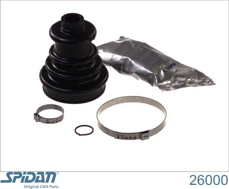 Bota de proteção externa de junta homocinética do semieixo dianteiro GKN-Spidan 26000 preço, a partir de 10,64 USD