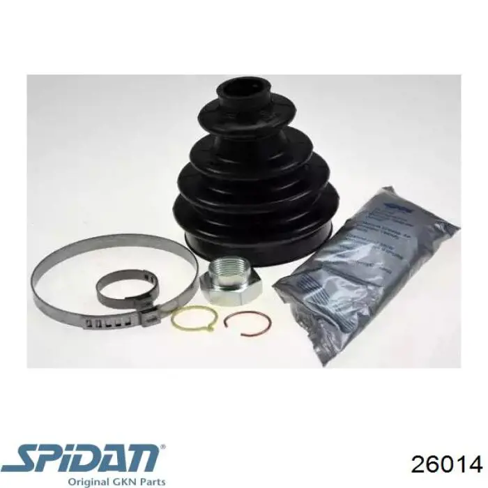 Bota de proteção externa de junta homocinética do semieixo dianteiro GKN-Spidan 26014 preço, a partir de 8,87 USD