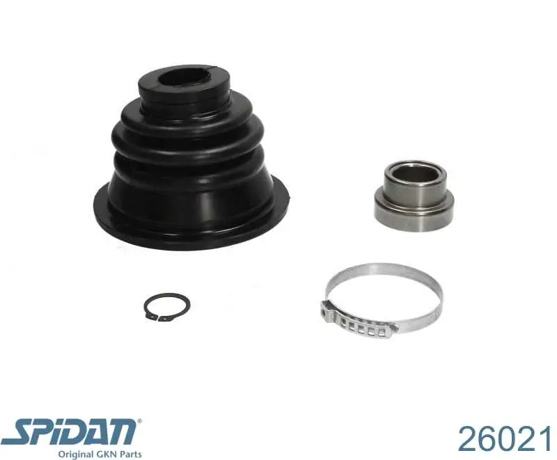 Bota de proteção interna esquerda de junta homocinética do semieixo dianteiro GKN-Spidan 26021 preço, a partir de 5,47 USD