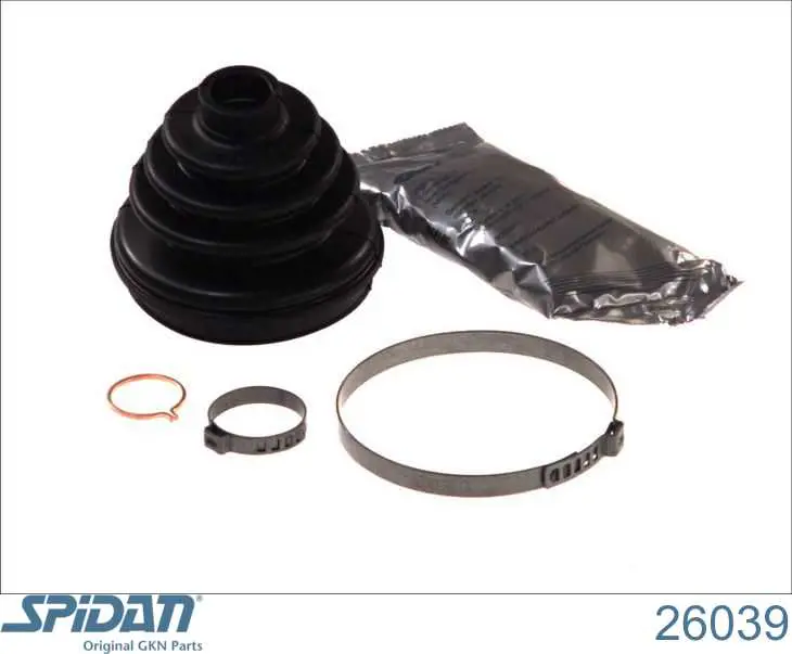 Bota de proteção externa de junta homocinética do semieixo dianteiro GKN-Spidan 26039 preço, a partir de 11,97 USD