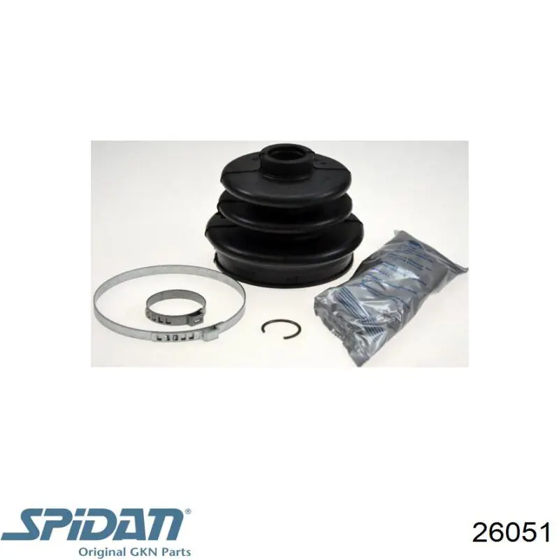 Bota de proteção externa de junta homocinética do semieixo dianteiro GKN-Spidan 26051 preço, a partir de 9,06 USD