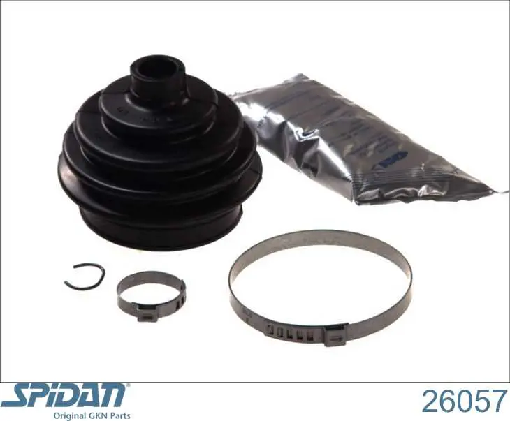 Bota de proteção externa de junta homocinética do semieixo dianteiro GKN-Spidan 26057 preço, a partir de 15,34 USD