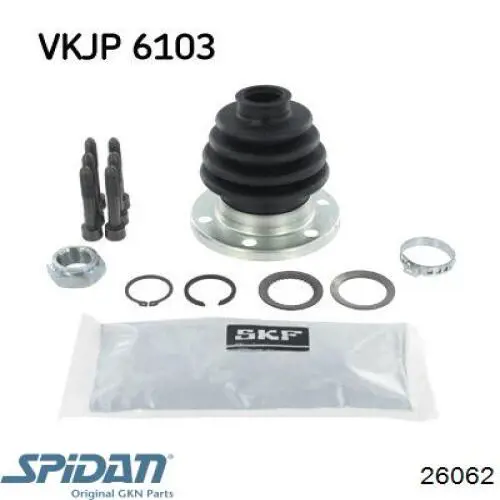 Compre 26062 GKN-Spidan Bota de proteção interna de junta homocinética do semieixo dianteiro