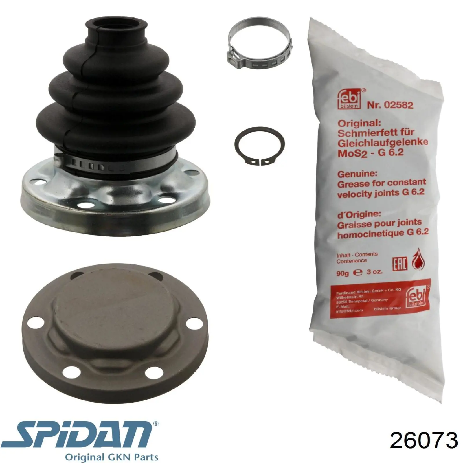Bota de proteção interna de junta homocinética do semieixo traseiro GKN-Spidan 26073 preço, a partir de 32,77 USD