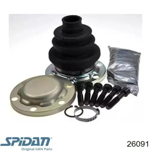 Bota de proteção interna de junta homocinética do semieixo traseiro GKN-Spidan 26091 preço, a partir de 10,55 USD