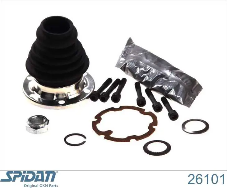 Bota de proteção interna direita de junta homocinética do semieixo dianteiro GKN-Spidan 26101 preço, a partir de 25,13 USD