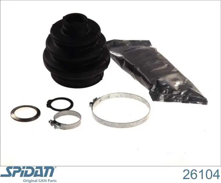 Bota de proteção externa de junta homocinética do semieixo traseiro GKN-Spidan 26104 preço, a partir de 12,34 USD