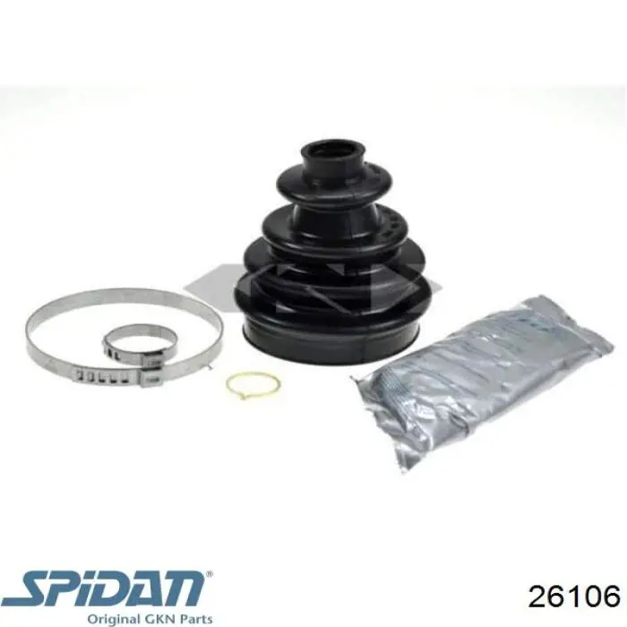 Bota de proteção externa de junta homocinética do semieixo dianteiro GKN-Spidan 26106 preço, a partir de 14,90 USD