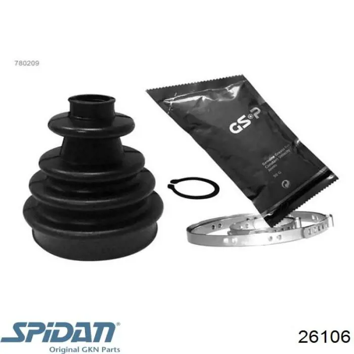 Compre 26106 GKN-Spidan Bota de proteção externa de junta homocinética do semieixo dianteiro