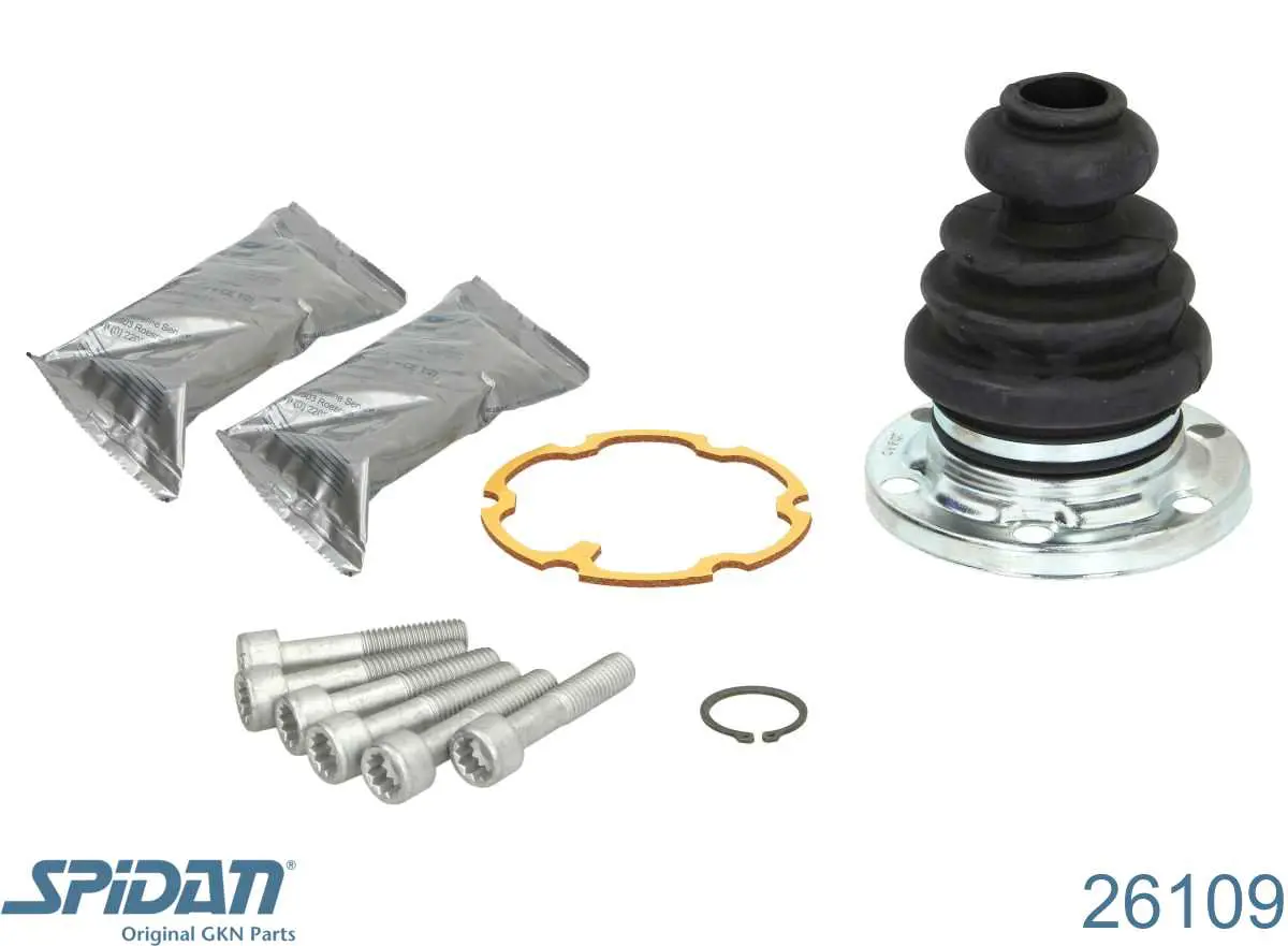 Bota de proteção interna de junta homocinética do semieixo dianteiro GKN-Spidan 26109 preço, a partir de 34,79 USD