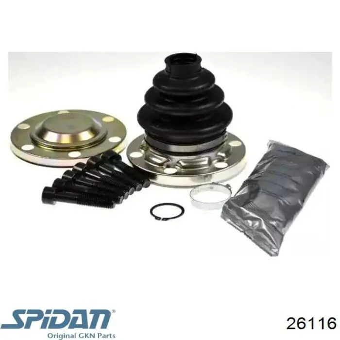 Bota de proteção externa de junta homocinética do semieixo traseiro GKN-Spidan 26116 preço, a partir de 6,69 USD