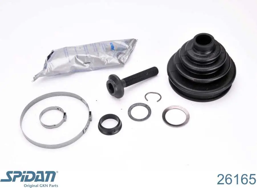Bota de proteção externa de junta homocinética do semieixo dianteiro GKN-Spidan 26165 preço, a partir de 11,45 USD
