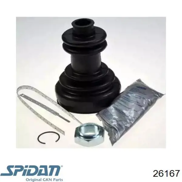 Bota de proteção externa de junta homocinética do semieixo dianteiro GKN-Spidan 26167 preço, a partir de 6,85 USD