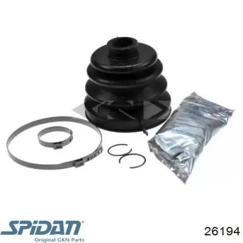 Bota de proteção externa de junta homocinética do semieixo dianteiro GKN-Spidan 26194 preço, a partir de 18,52 USD